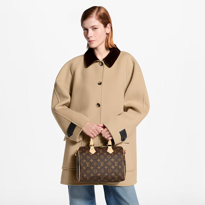 lv louis vuitton speedy p9 bandoulière 30 monogram leather handbag #m24426